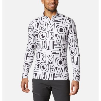 Columbia Muške Majice S Kapuljačom - Winter Power Half Zip Bijele | DMWU-57462